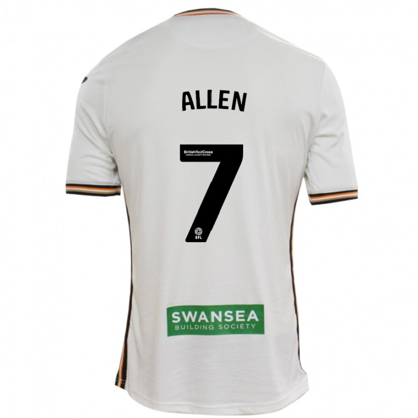 Danxen Homme Maillot Joe Allen #7 Blanc Tenues Domicile 2024/25 T-Shirt