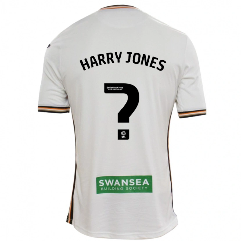 Danxen Homme Maillot Harry Jones #0 Blanc Tenues Domicile 2024/25 T-Shirt
