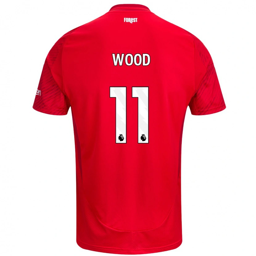 Danxen Homme Maillot Chris Wood #11 Rouge Blanc Tenues Domicile 2024/25 T-Shirt