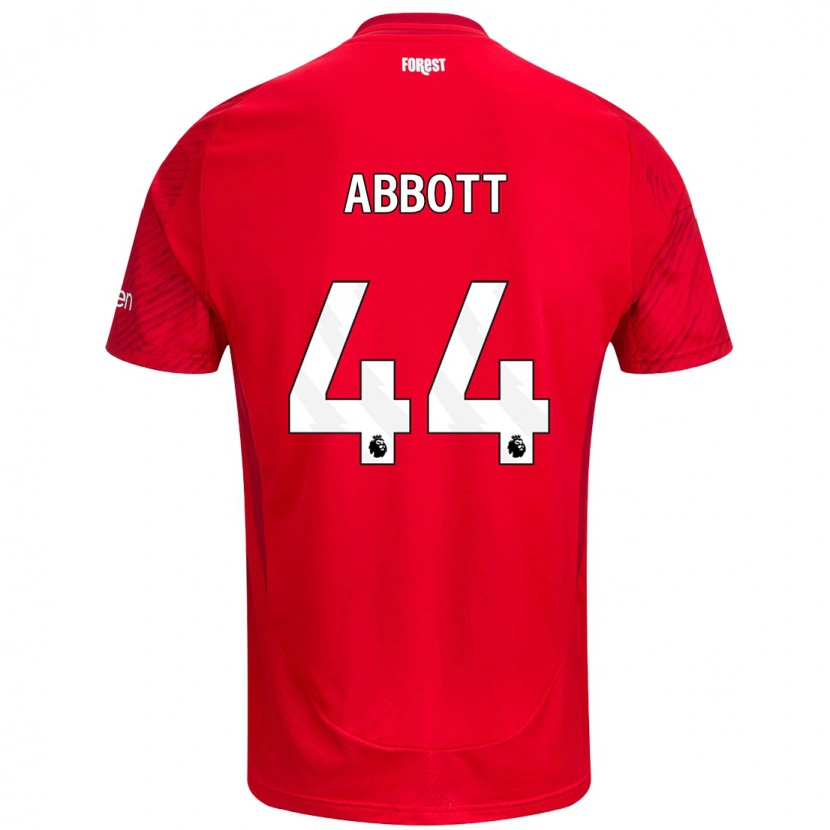 Danxen Homme Maillot Zach Abbott #44 Rouge Blanc Tenues Domicile 2024/25 T-Shirt