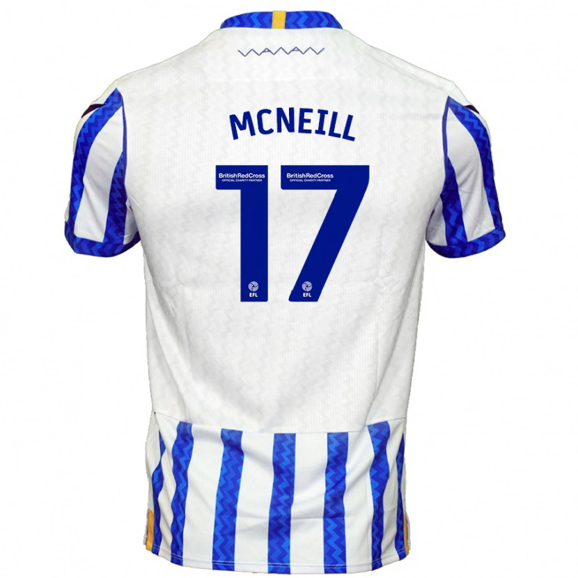 Danxen Homme Maillot Charlie Mcneill #17 Bleu Blanc Tenues Domicile 2024/25 T-Shirt