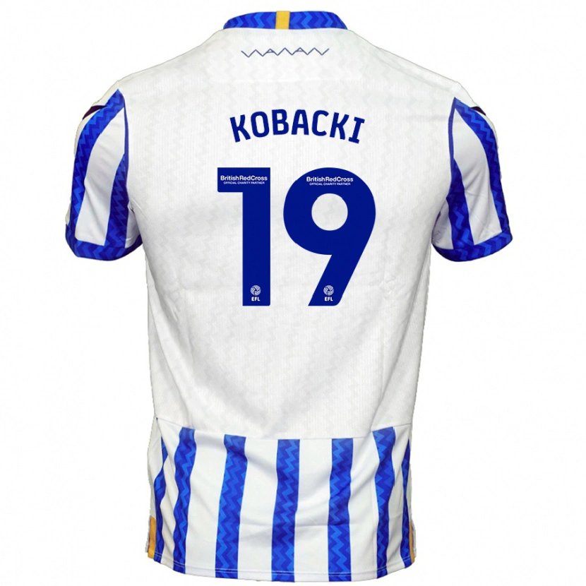 Danxen Homme Maillot Olaf Kobacki #19 Bleu Blanc Tenues Domicile 2024/25 T-Shirt