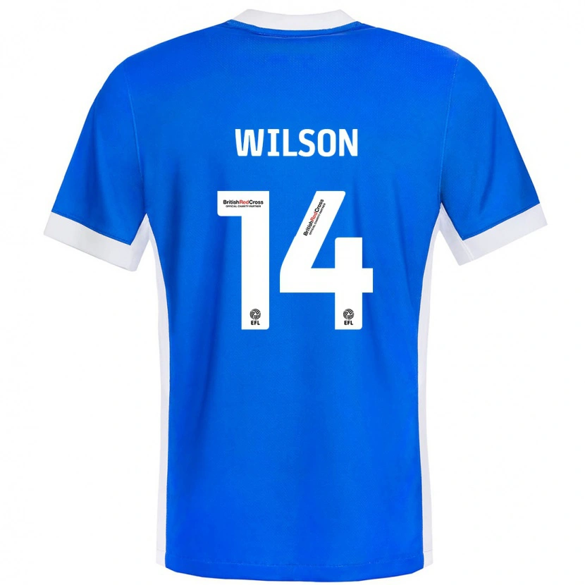 Danxen Homme Maillot Siobhan Wilson #14 Bleu Blanc Tenues Domicile 2024/25 T-Shirt