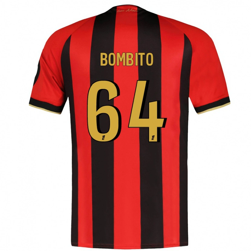 Danxen Homme Maillot Moïse Bombito #64 Rouge Noir Tenues Domicile 2024/25 T-Shirt