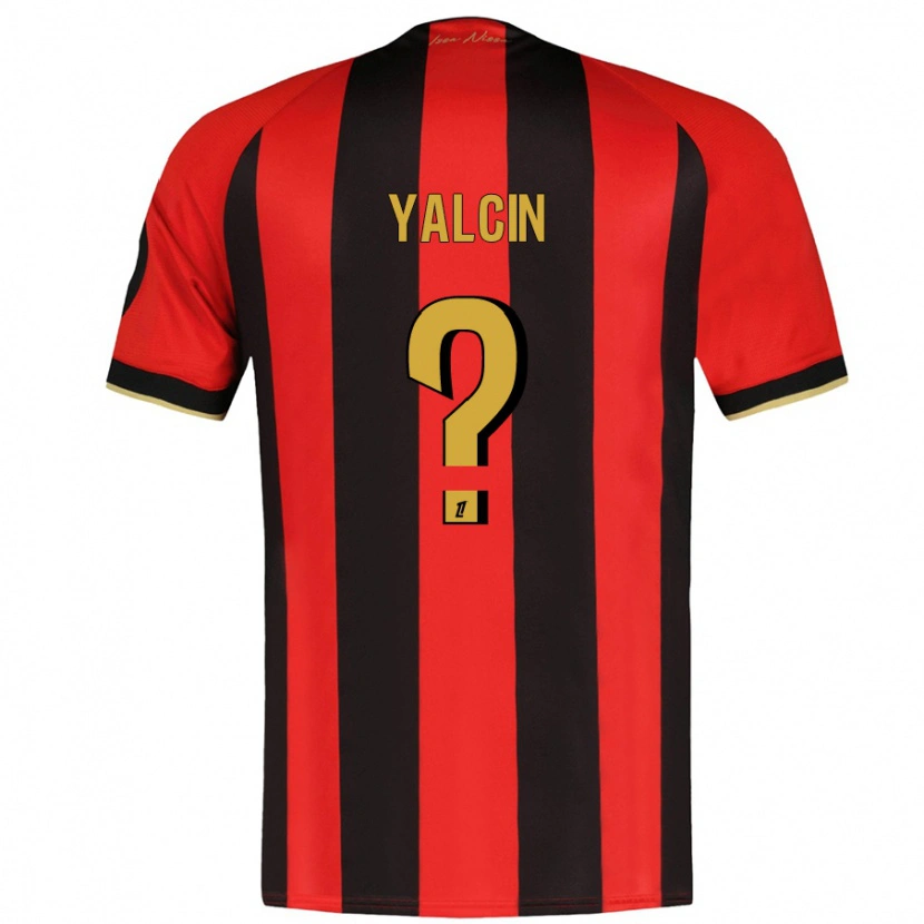 Danxen Homme Maillot Noah Yalcin #0 Rouge Noir Tenues Domicile 2024/25 T-Shirt