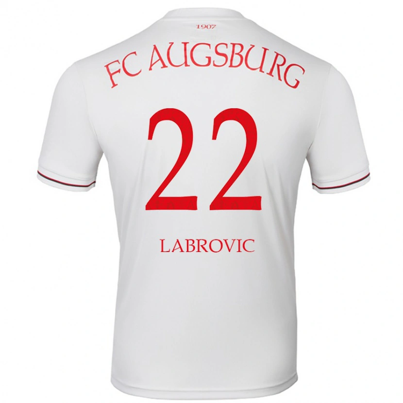 Danxen Homme Maillot Nediljko Labrovic #22 Blanc Tenues Domicile 2024/25 T-Shirt