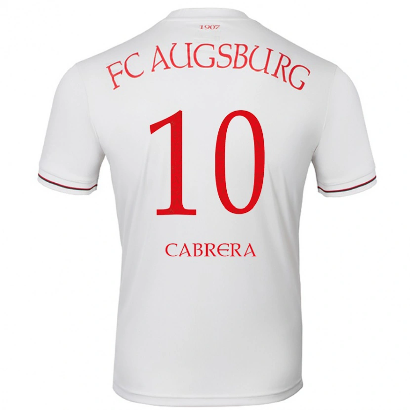 Danxen Homme Maillot Juan Cabrera #10 Blanc Tenues Domicile 2024/25 T-Shirt