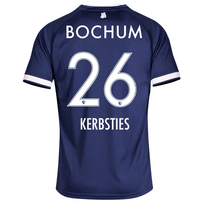 Danxen Homme Maillot Keanu Kerbsties #26 Bleu Foncé Tenues Domicile 2024/25 T-Shirt