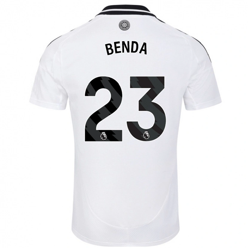 Danxen Homme Maillot Steven Benda #23 Blanc Tenues Domicile 2024/25 T-Shirt