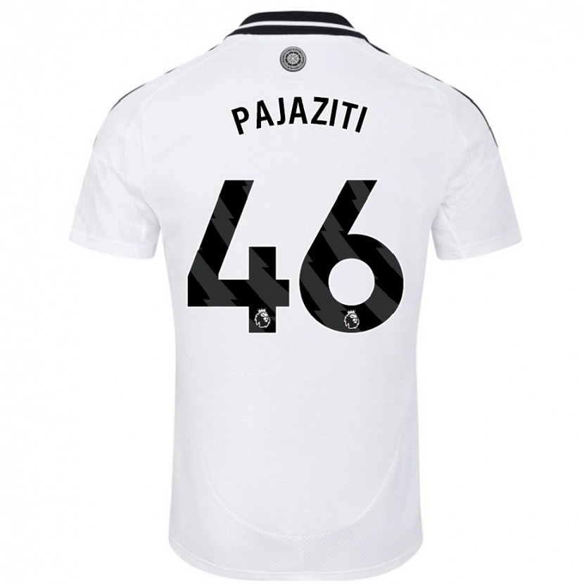 Danxen Homme Maillot Adrion Pajaziti #46 Blanc Tenues Domicile 2024/25 T-Shirt