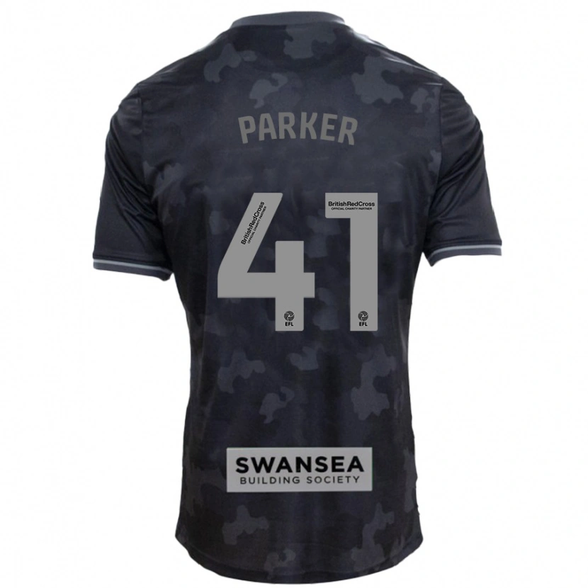 Danxen Homme Maillot Sam Parker #41 Noir Tenues Extérieur 2024/25 T-Shirt