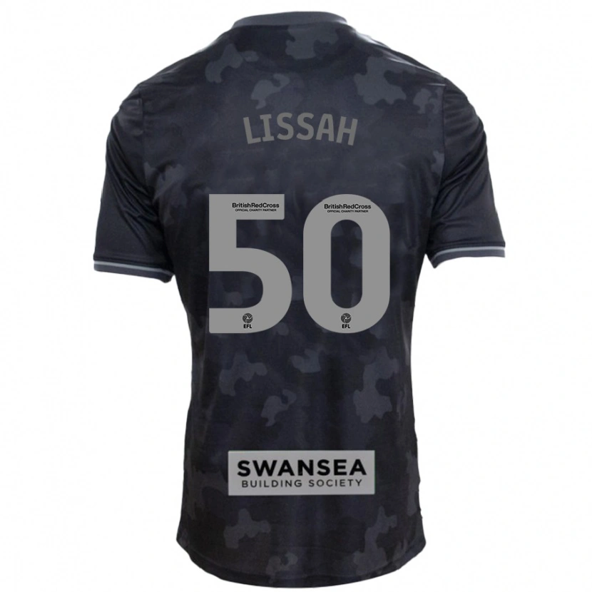 Danxen Homme Maillot Filip Lissah #50 Noir Tenues Extérieur 2024/25 T-Shirt