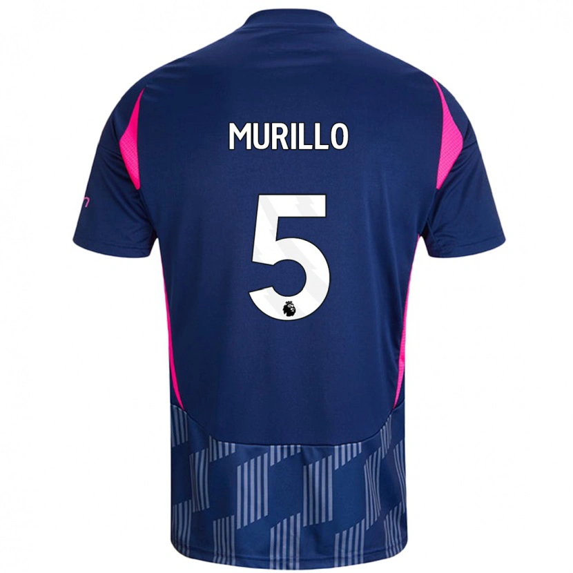 Danxen Homme Maillot Murillo #5 Bleu Royal Rose Tenues Extérieur 2024/25 T-Shirt