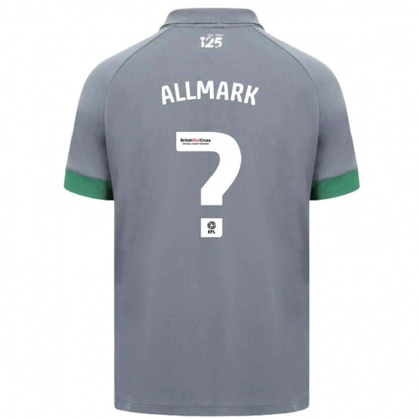 Danxen Homme Maillot Hayden Allmark #0 Gris Foncé Tenues Extérieur 2024/25 T-Shirt