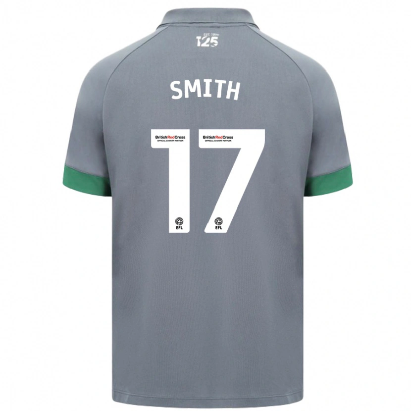 Danxen Homme Maillot Hollie Smith #17 Gris Foncé Tenues Extérieur 2024/25 T-Shirt