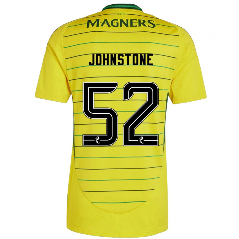 Danxen Homme Maillot Rachael Johnstone #52 Jaune Tenues Extérieur 2024/25 T-Shirt