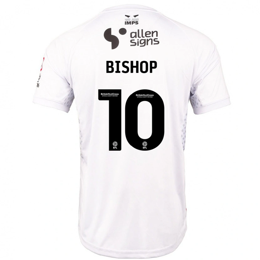 Danxen Homme Maillot Teddy Bishop #10 Rouge Blanc Tenues Extérieur 2024/25 T-Shirt