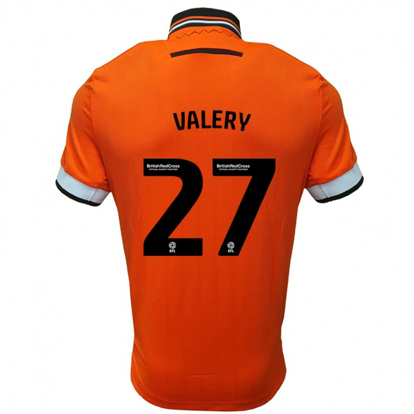 Danxen Homme Maillot Yan Valery #27 Orange Blanc Tenues Extérieur 2024/25 T-Shirt