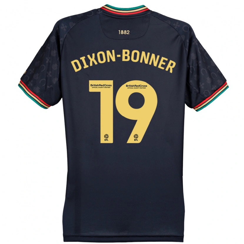 Danxen Homme Maillot Elijah Dixon-Bonner #19 Bleu Marine Foncé Tenues Extérieur 2024/25 T-Shirt