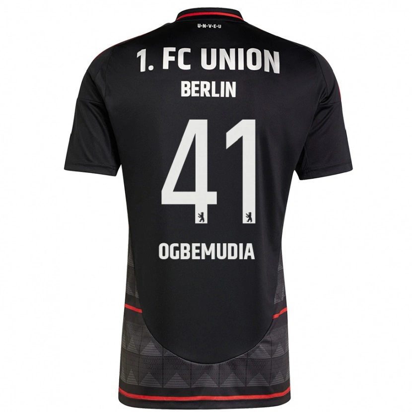 Danxen Homme Maillot Oluwaseun Ogbemudia #41 Noir Tenues Extérieur 2024/25 T-Shirt