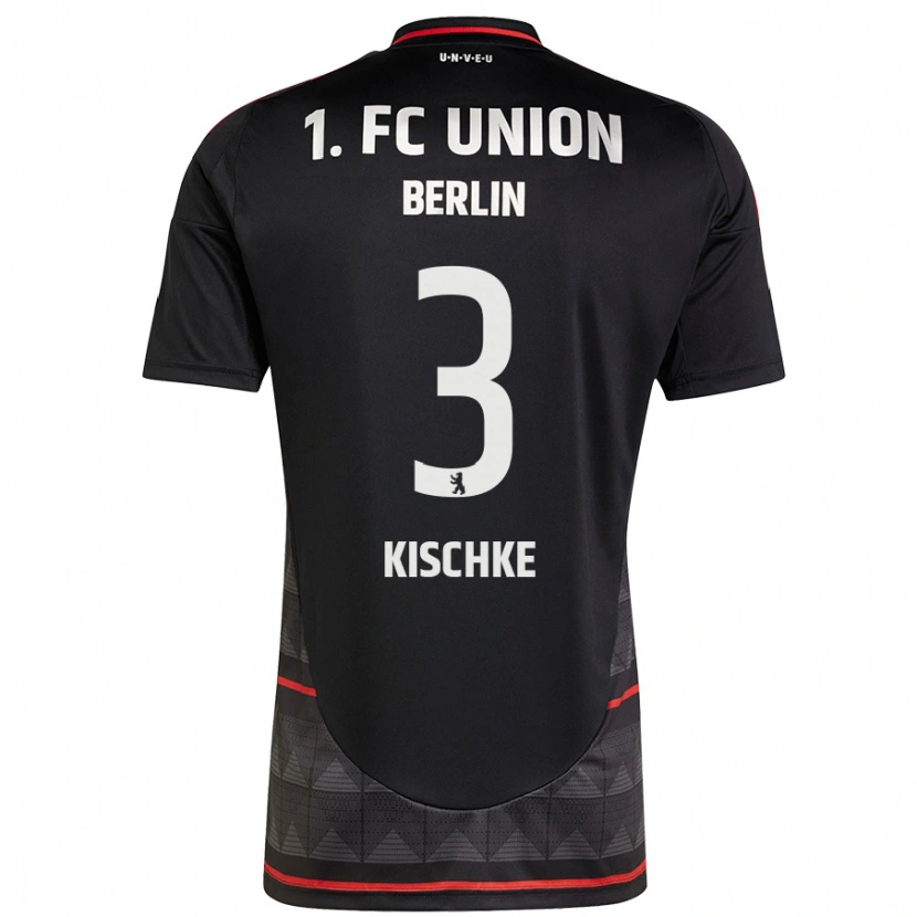 Danxen Homme Maillot Pepe Kischke #3 Noir Tenues Extérieur 2024/25 T-Shirt