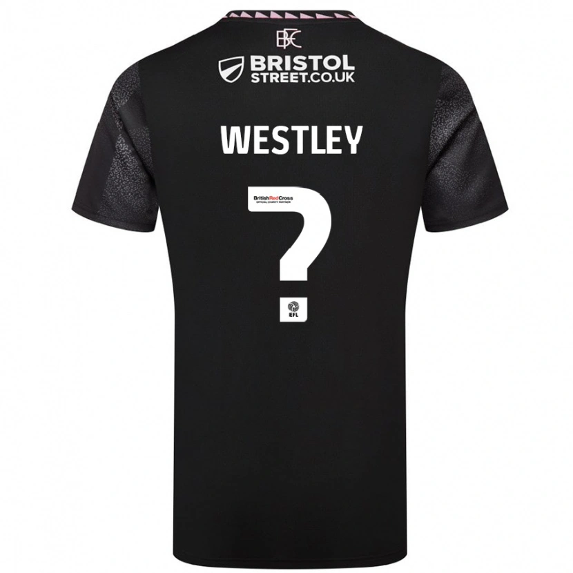 Danxen Homme Maillot Joe Westley #0 Noir Tenues Extérieur 2024/25 T-Shirt