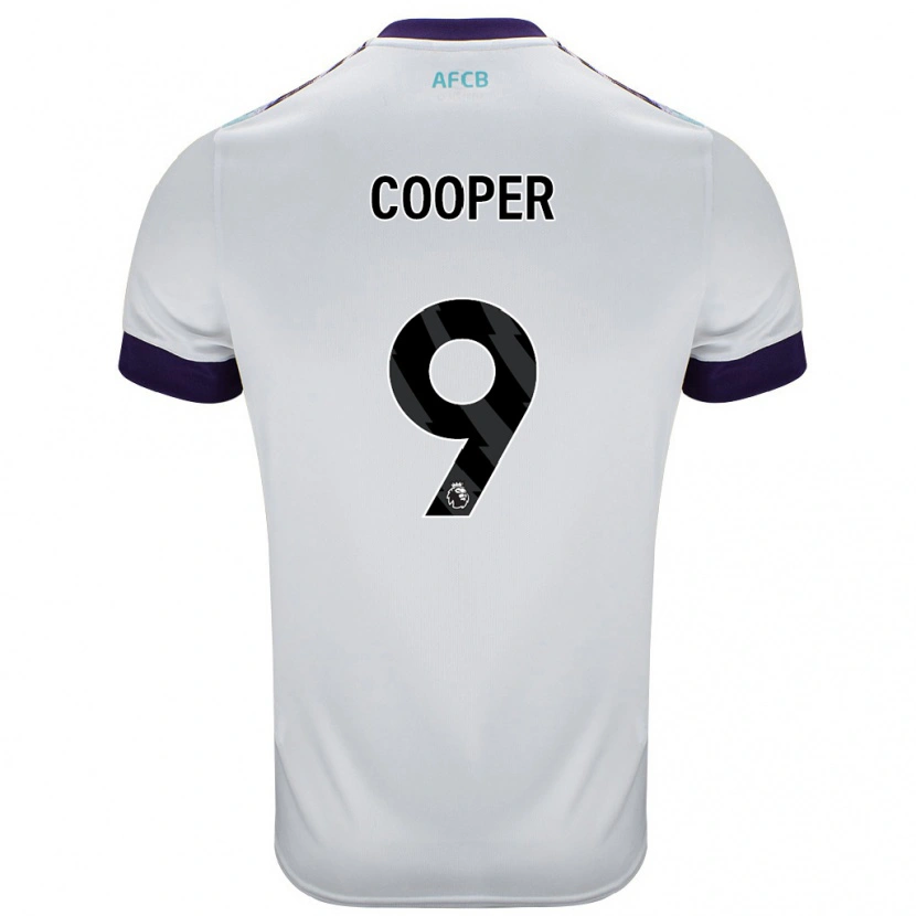 Danxen Homme Maillot Lucy Cooper #9 Blanc Vert Violet Tenues Extérieur 2024/25 T-Shirt