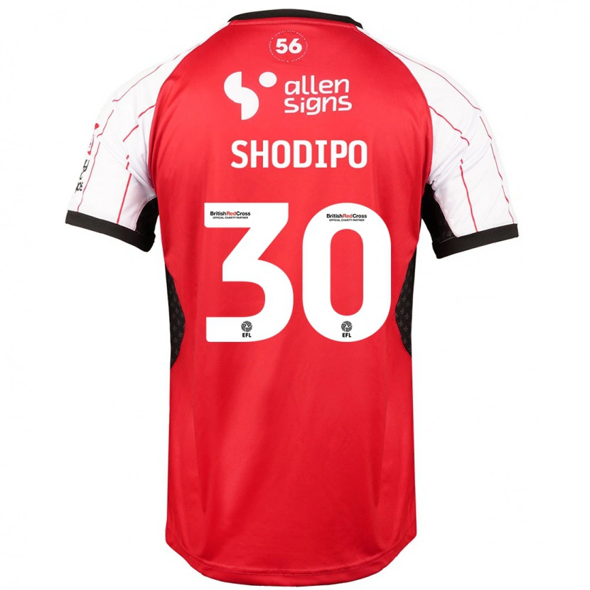 Danxen Femme Maillot Olamide Shodipo #30 Blanc Tenues Domicile 2024/25 T-Shirt