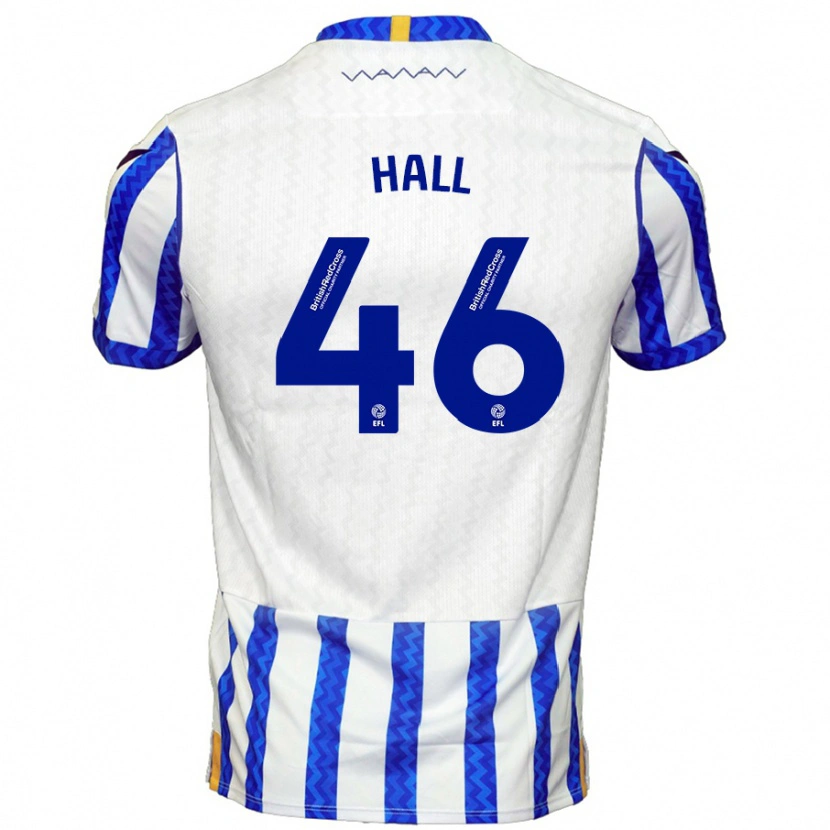 Danxen Femme Maillot Jack Hall #46 Bleu Blanc Tenues Domicile 2024/25 T-Shirt