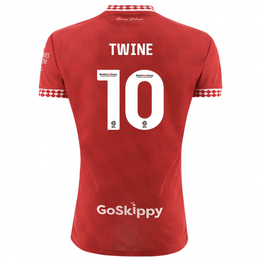 Danxen Femme Maillot Scott Twine #10 Rouge Tenues Domicile 2024/25 T-Shirt
