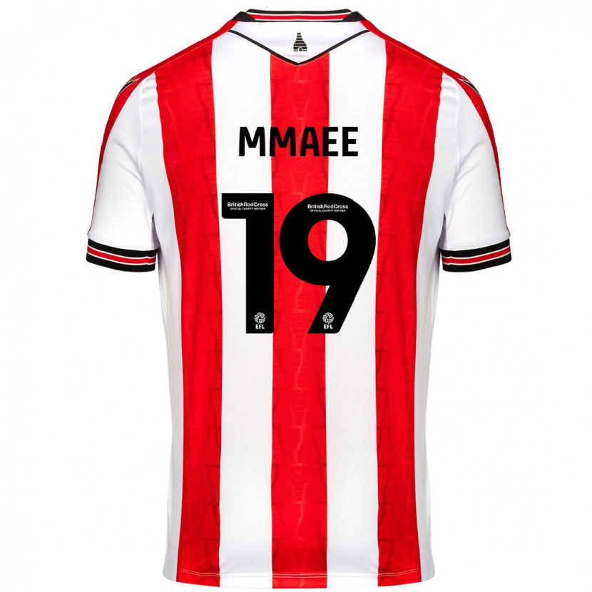 Danxen Femme Maillot Ryan Mmaee #19 Rouge Blanc Tenues Domicile 2024/25 T-Shirt