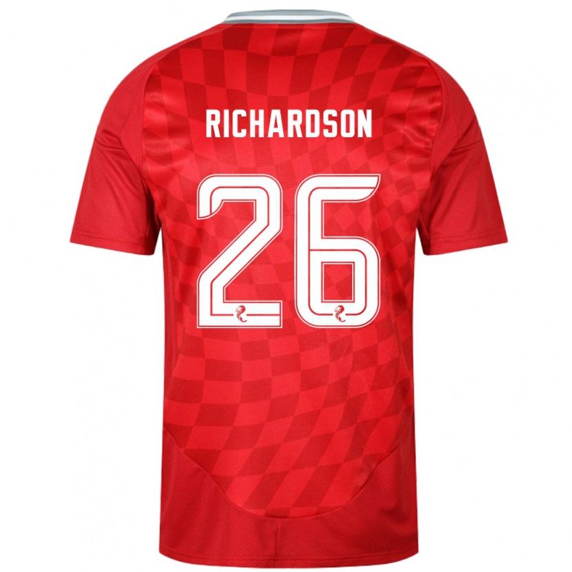 Danxen Femme Maillot Jayden Richardson #26 Rouge Tenues Domicile 2024/25 T-Shirt