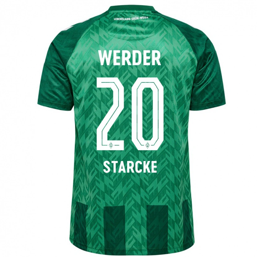Danxen Femme Maillot Bennet Starcke #20 Vert Tenues Domicile 2024/25 T-Shirt