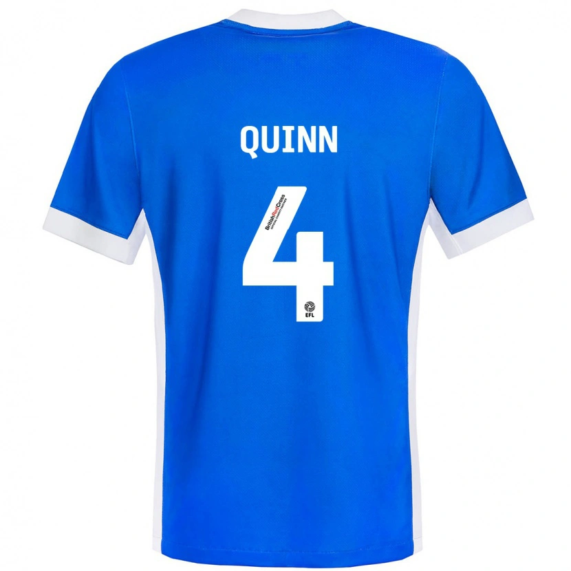 Danxen Femme Maillot Louise Quinn #4 Bleu Blanc Tenues Domicile 2024/25 T-Shirt