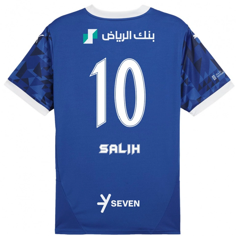 Danxen Femme Maillot Zakia Salih #10 Bleu Foncé Blanc Tenues Domicile 2024/25 T-Shirt