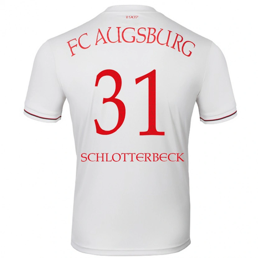Danxen Femme Maillot Keven Schlotterbeck #31 Blanc Tenues Domicile 2024/25 T-Shirt