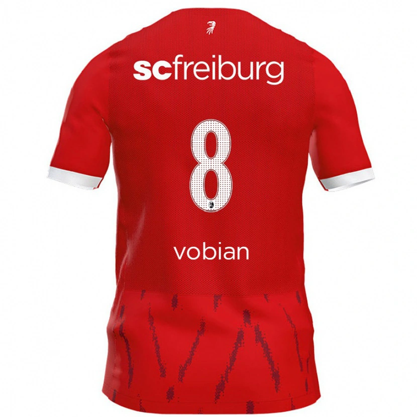 Danxen Femme Maillot Selina Vobian #8 Rouge Tenues Domicile 2024/25 T-Shirt