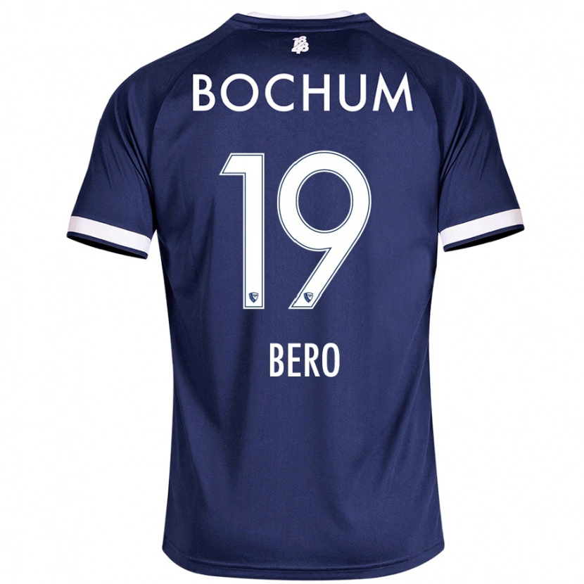 Danxen Femme Maillot Matus Bero #19 Bleu Foncé Tenues Domicile 2024/25 T-Shirt