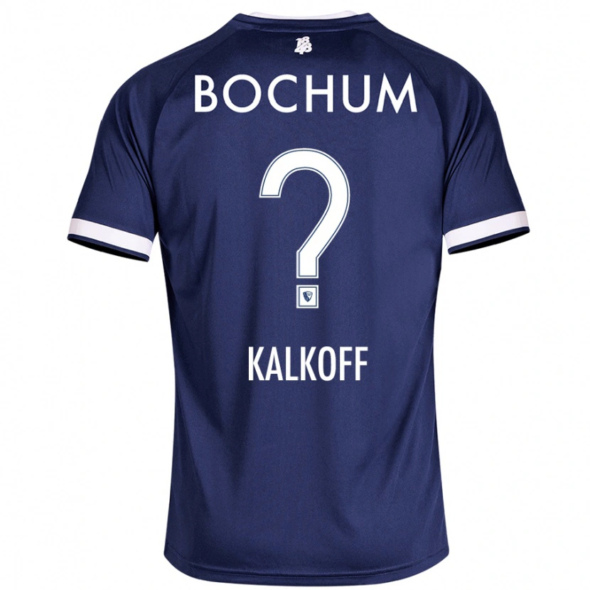 Danxen Femme Maillot Jona Kalkoff #0 Bleu Foncé Tenues Domicile 2024/25 T-Shirt