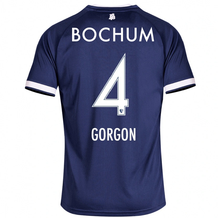 Danxen Femme Maillot Felix Gorgon #4 Bleu Foncé Tenues Domicile 2024/25 T-Shirt