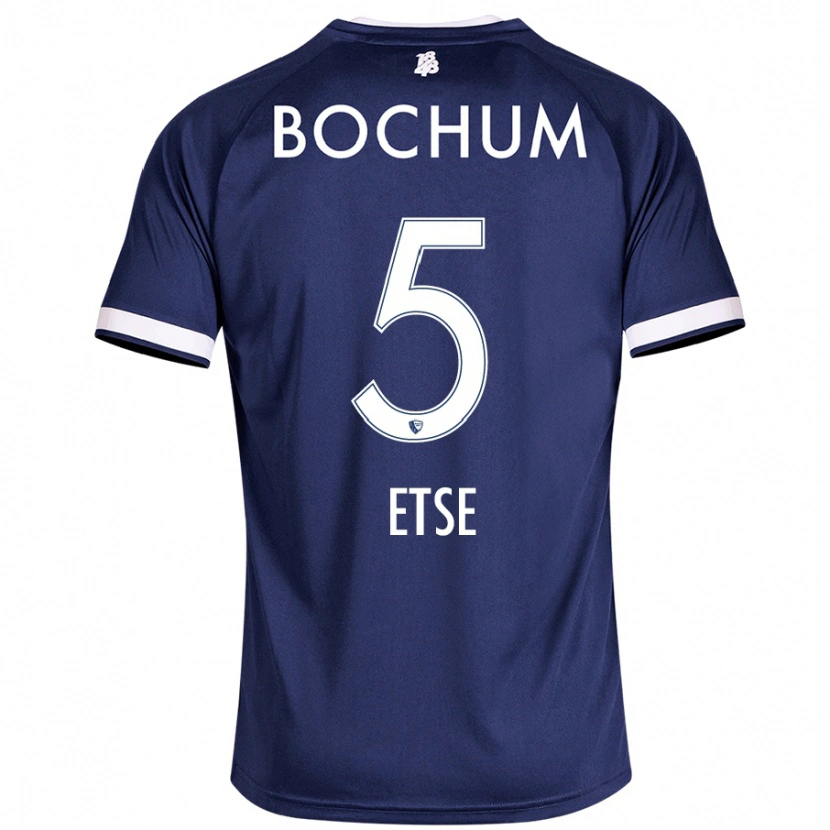 Danxen Femme Maillot Julian Etse #5 Bleu Foncé Tenues Domicile 2024/25 T-Shirt