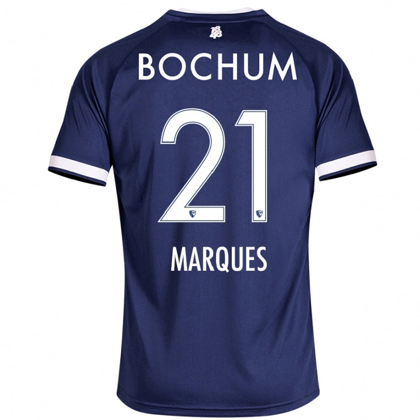Danxen Femme Maillot Anna Marques #21 Bleu Foncé Tenues Domicile 2024/25 T-Shirt