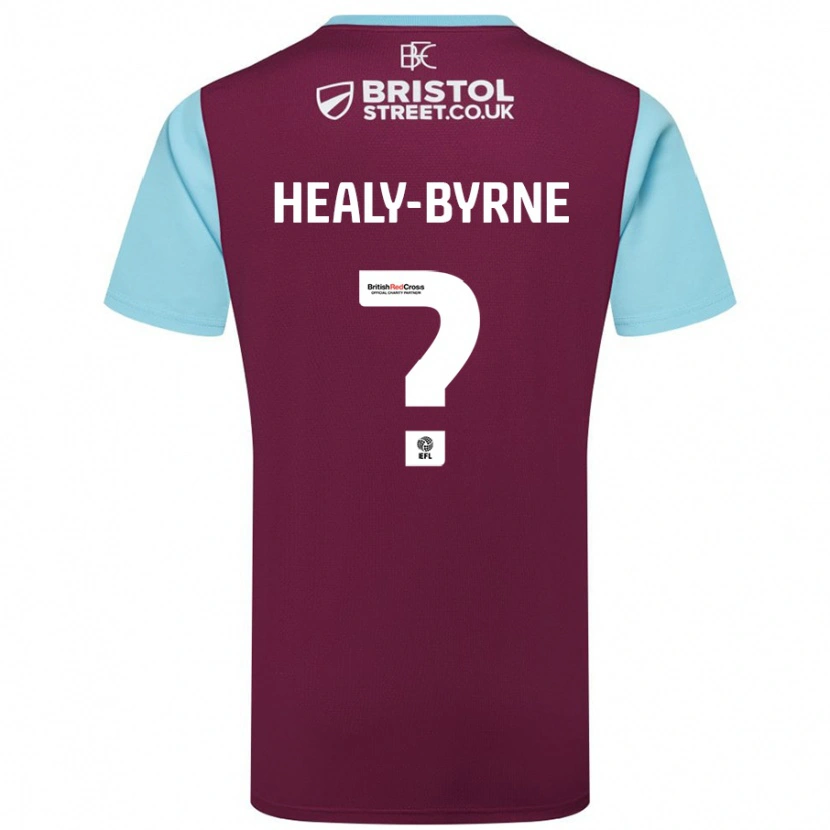 Danxen Femme Maillot Alex Healy-Byrne #0 Bordeaux Bleu Ciel Tenues Domicile 2024/25 T-Shirt