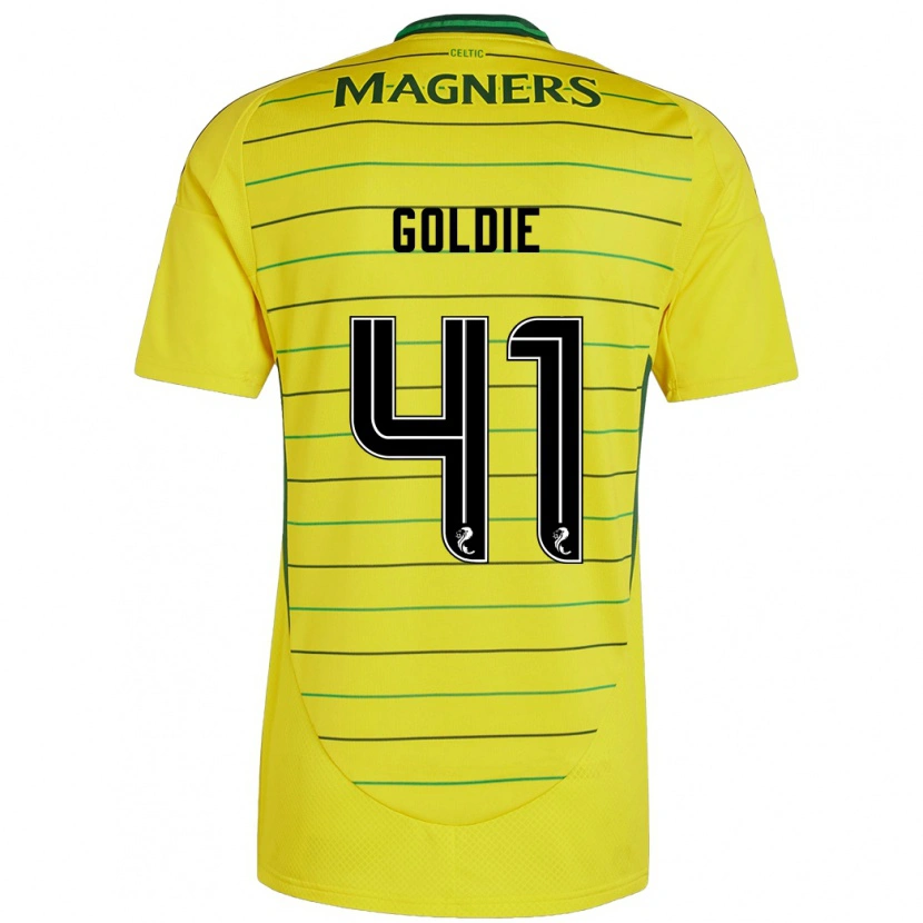 Danxen Femme Maillot Clare Goldie #41 Jaune Tenues Extérieur 2024/25 T-Shirt