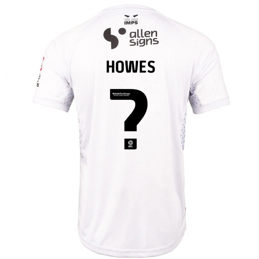 Danxen Femme Maillot Rachael Howes #0 Rouge Blanc Tenues Extérieur 2024/25 T-Shirt