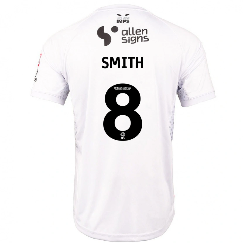 Danxen Femme Maillot Alistair Smith #8 Rouge Blanc Tenues Extérieur 2024/25 T-Shirt