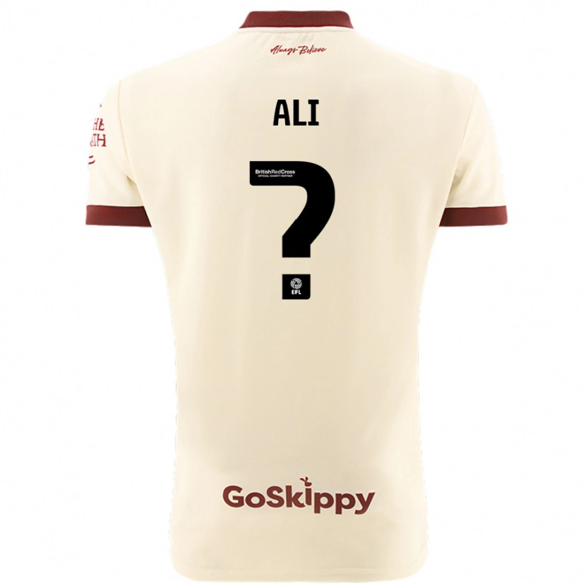 Danxen Femme Maillot Zack Ali #0 Blanc Crème Tenues Extérieur 2024/25 T-Shirt