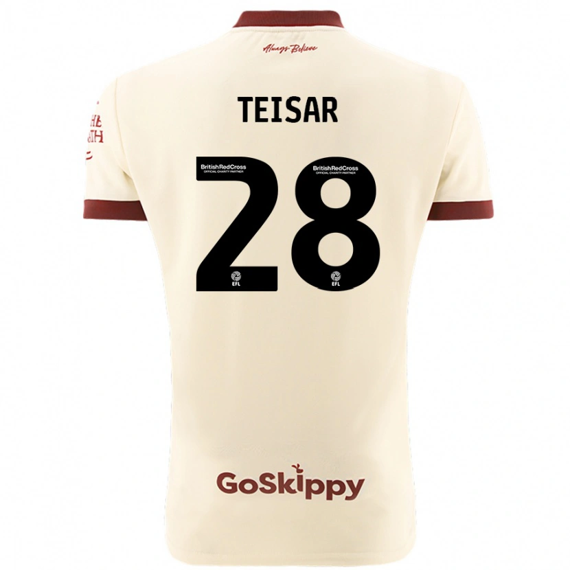 Danxen Femme Maillot Tianna Teisar #28 Blanc Crème Tenues Extérieur 2024/25 T-Shirt