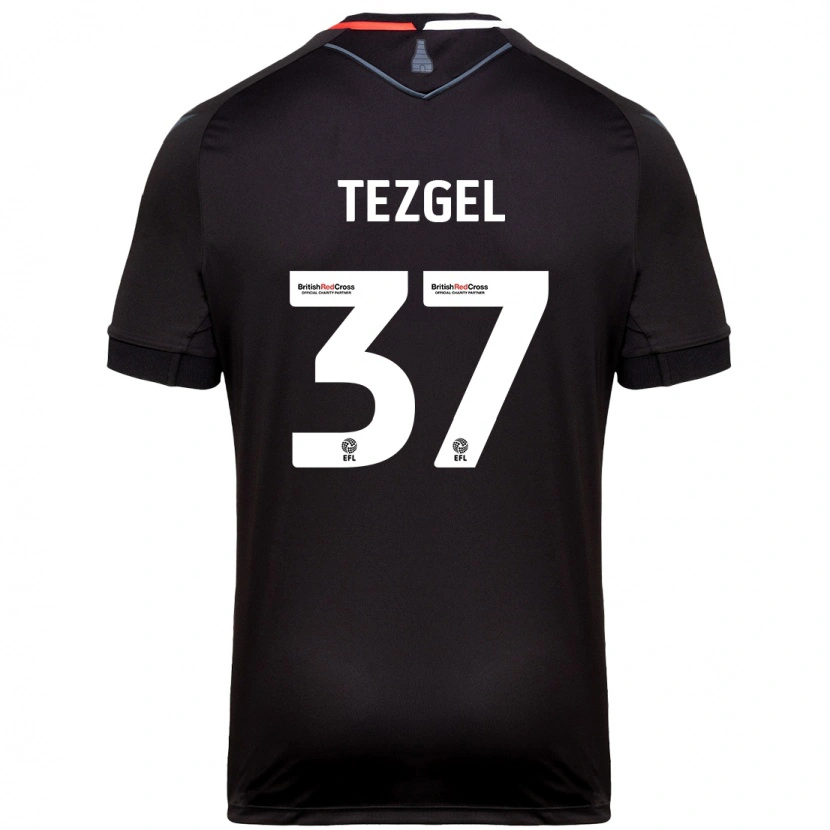Danxen Femme Maillot Emre Tezgel #37 Noir Tenues Extérieur 2024/25 T-Shirt