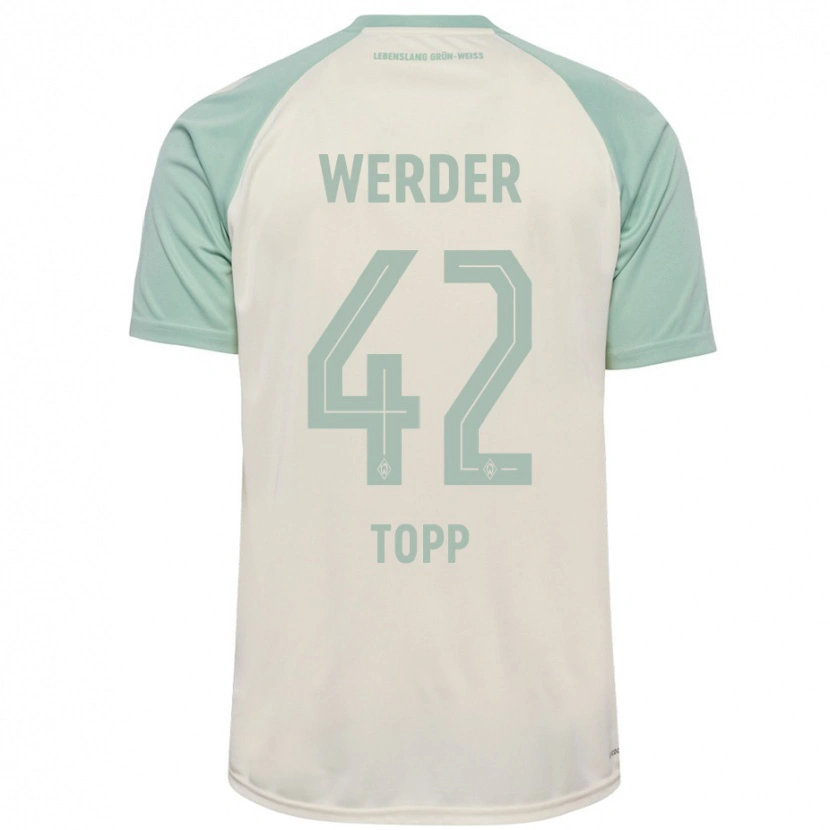 Danxen Femme Maillot Keke Topp #42 Blanc Cassé Vert Clair Tenues Extérieur 2024/25 T-Shirt